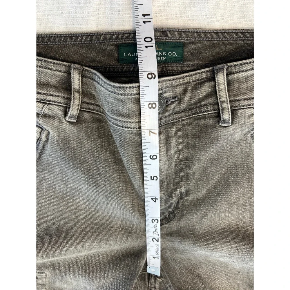 Lauren Jeans Co Ralph Lauren Womens Cargo Pants Grey‎ Utility Moto Size 6 - Picture 7 of 11